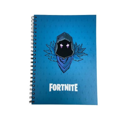 Caiet Fortnite Raven, 50 file, coperti cartonate, dimensiuni 29.5 x 21 cm