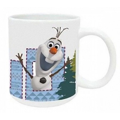 Cana Disney Frozen - Olaf, design multicolor, capacitate 320 ml, inaltime 9.5 cm