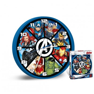 Ceas de perete, Marvel - Avengers, design multicolor, diametru 24 cm