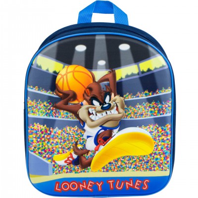 Ghiozdan copii Looney Tunes - Diavolul Tasmanian, design 3D multicolor, inaltime 30 cm