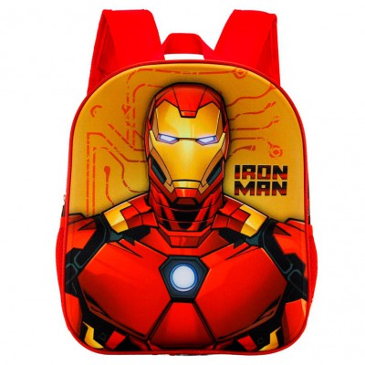 Ghiozdan copii Marvel Avengers - Iron Man, design 3D, dimensiuni 32 x 25 x 9 cm