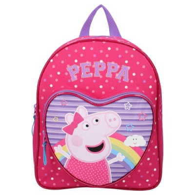 Ghiozdan copii Peppa Pig, rosu, inaltime 31 cm