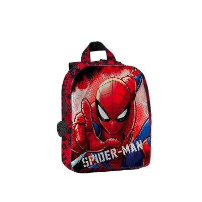 Ghiozdan copii Spider-Man, reversibil, cu 2 fete, multicolor, inaltime 26 cm, model 1