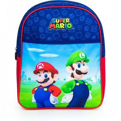 Ghiozdan copii Super Mario - Mario si Luigi, multicolor, inaltime 31 cm