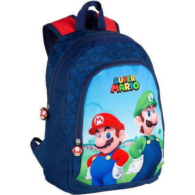 Ghiozdan copii Super Mario - Mario si Luigi, multicolor, inaltime 38 cm