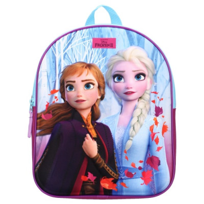 Ghiozdan prescolari Disney - Frozen 2 - Anna si Elsa, design 3D, 32 x 26 x 9 cm