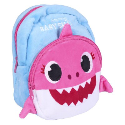 Ghiozdanel copii din plus Pinkfong - Baby Shark - Mommy Shark, multicolor, inaltime 22 cm, forma ovala