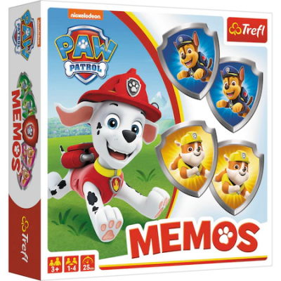 Joc de memorie Paw Patrol pentru copii, 2 in 1