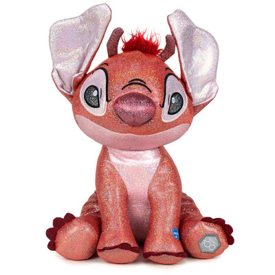 Jucarie de plus cu sunet Lilo si Stitch Colectia Glitter - Leroy, inaltime 32 cm