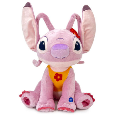 Jucarie de plus cu sunet Lilo si Stitch colectia Hawaii - Angel, inaltime 30 cm