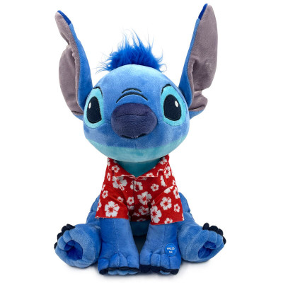 Jucarie de plus cu sunet Lilo si Stitch colectia Hawaii - Stitch, inaltime 30 cm