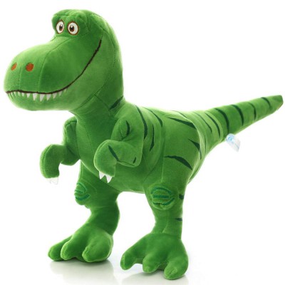 Jucarie din plus, dinozaur T-rex, verde, 26 cm