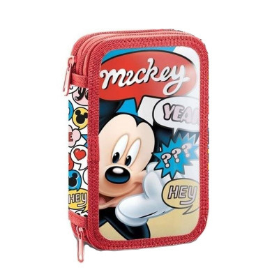 Penar Disney - Mickey Mouse, echipat, 2 compartimente, multicolor, 19.5 x 12.5 x 4 cm