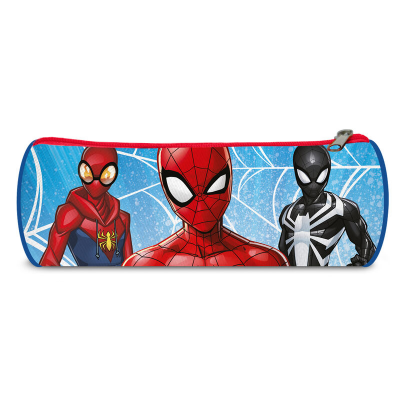 Penar Marvel Avengers - Spider-Man, neechipat, un compartiment, cilindric, negru, lungime 22 cm, diametru 7.5 cm