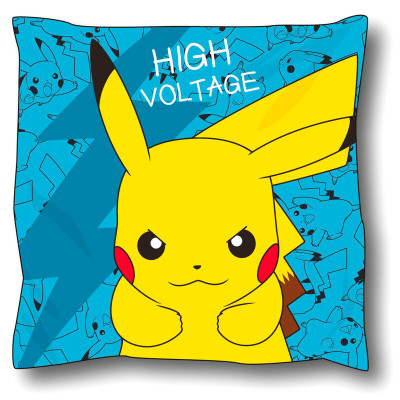 Perna decorativa Pokemon Pikachu High Volage, 35 x 35 cm