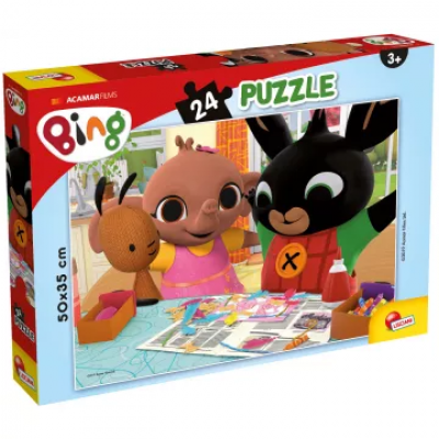 Puzzle maxi Bing, 24 piese, dimensiune 50 x 35 cm