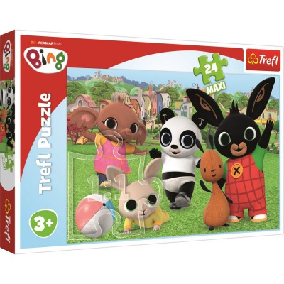 Puzzle maxi Bing, 24 piese, dimensiune 60 x 40 cm