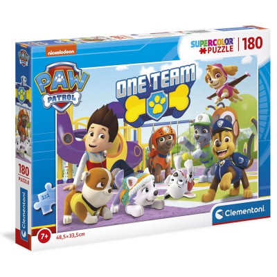 Puzzle Paw Patrol, 180 piese, dimensiune 48.5 x 33.5 cm