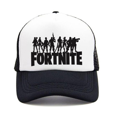 Sapca Fortnite alb cu negru, marime universala cu reglaj, logo model 3