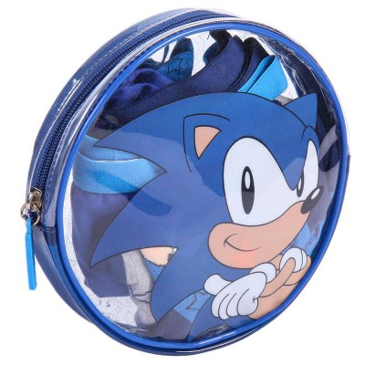 Set 2 x pereche sosete si 2 x boxeri pentru copii - Sonic The Hedgehog, 10 -12 ani, bumbac