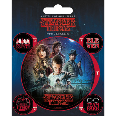 Set 5 stickere decorative, de interior - Stranger Things