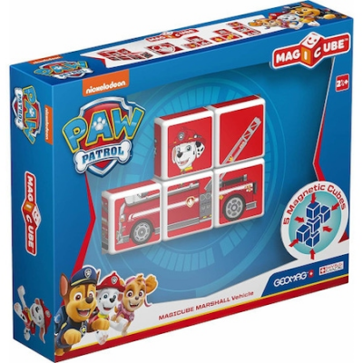 Set de constructie magnetic Geomag, Magicube - Paw Patrol, Marshall