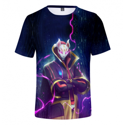 Tricou copii Fortnite, colorat, 7-8 ani, 120 cm, poliester, model 11