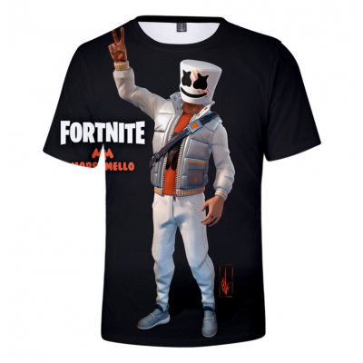 Tricou copii Fortnite, colorat, 7-8 ani, 120 cm, poliester, model 16