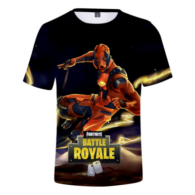 Tricou copii Fortnite, colorat, 7-8 ani, 120 cm, poliester, model 17