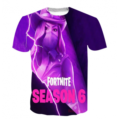 Tricou Fortnite, marime XL, Unisex, imprimeu multicolor model 5