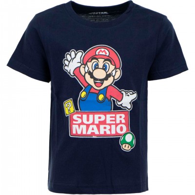 Tricou pentru copii - Super Mario - Happy Mario, bumbac 100%, marimea 122, 7 ani