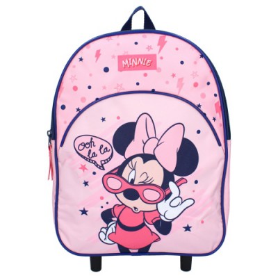 Troler sau ghiozdan prescolari Disney - Minnie Mouse, multicolor, inaltime 36 cm