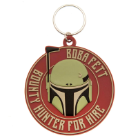 Breloc din cauciuc Star Wars - The Book of Boba Fett, diametru 6 cm