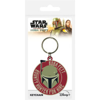 Breloc din cauciuc Star Wars - The Book of Boba Fett, diametru 6 cm