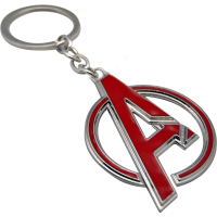 Breloc din metal Marvel - Avengers, lungime 6.5 cm, lungime cu lant 12 cm