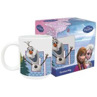 Cana Disney Frozen - Olaf, design multicolor, capacitate 320 ml, inaltime 9.5 cm