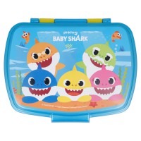 Cutie pentru mancare Baby Shark - Familia Fericita, multicolor, 17 x 12 x 6 cm