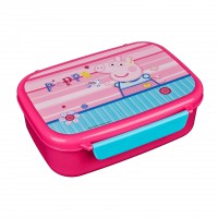 Cutie pentru mancare Peppa Pig, rosie, 18 x 12 x 6 cm Cutie pentru mancare Peppa Pig, rosie, 18 x 12 x 6 cm