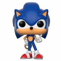 Figurina colectia Sonic The Hedgehog - Sonic cu inel, inaltime 9 cm