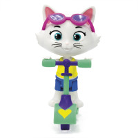 Figurina plastic Colectia 44 Cats - Milady si trotineta, inaltime 7.5 cm