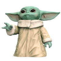 Figurina Star Wars - Baby Yoda, The Mandalorian - Grogu The Child, articulatii mobile, multicolor, inaltime 16 cm