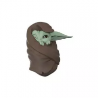 Figurina Star Wars - Baby Yoda, The Mandalorian - Grogu The Child, invelit in patura