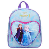 Ghiozdan copii Disney - Frozen 2 - Anna si Elsa, buzunar in forma de inima, 32 x 26 x 9 cm