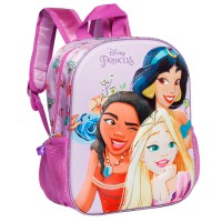 Ghiozdan copii Disney - Printesele, design 3D multicolor, inaltime 31 cm