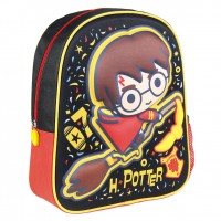 Ghiozdan copii Harry Potter, design 3D multicolor, inaltime 32 cm