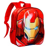 Ghiozdan copii Marvel Avengers - Iron Man, design 3D, dimensiuni 31 x 25 x 9 cm
