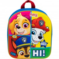 Ghiozdan copii Paw Patrol - HI, design 3D multicolor, inaltime 30 cm