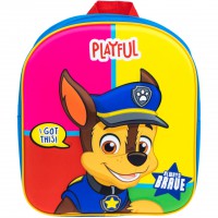 Ghiozdan copii Paw Patrol - Playful, design 3D multicolor, inaltime 30 cm