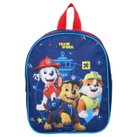 Ghiozdan copii Paw Patrol - Team Work, albastru, inaltime 28 cm