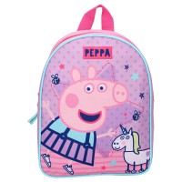 Ghiozdan copii Peppa Pig, roz, inaltime 28 cm